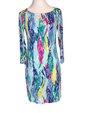 Lilly Pulitzer Sophie Dress XS Light As A Feather Bodycon 3/4 Sleeve UPF 50+ NEW